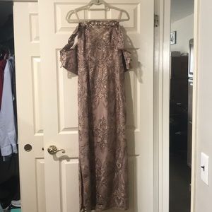 Aidan Mattox off the shoulder gown